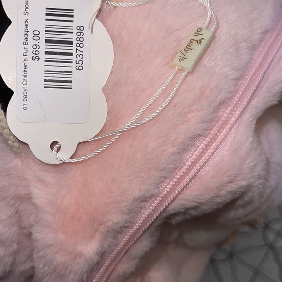 oh baby! Children’s Fur Backpack in Snow Bunny, NWT - Picture 2 of 4